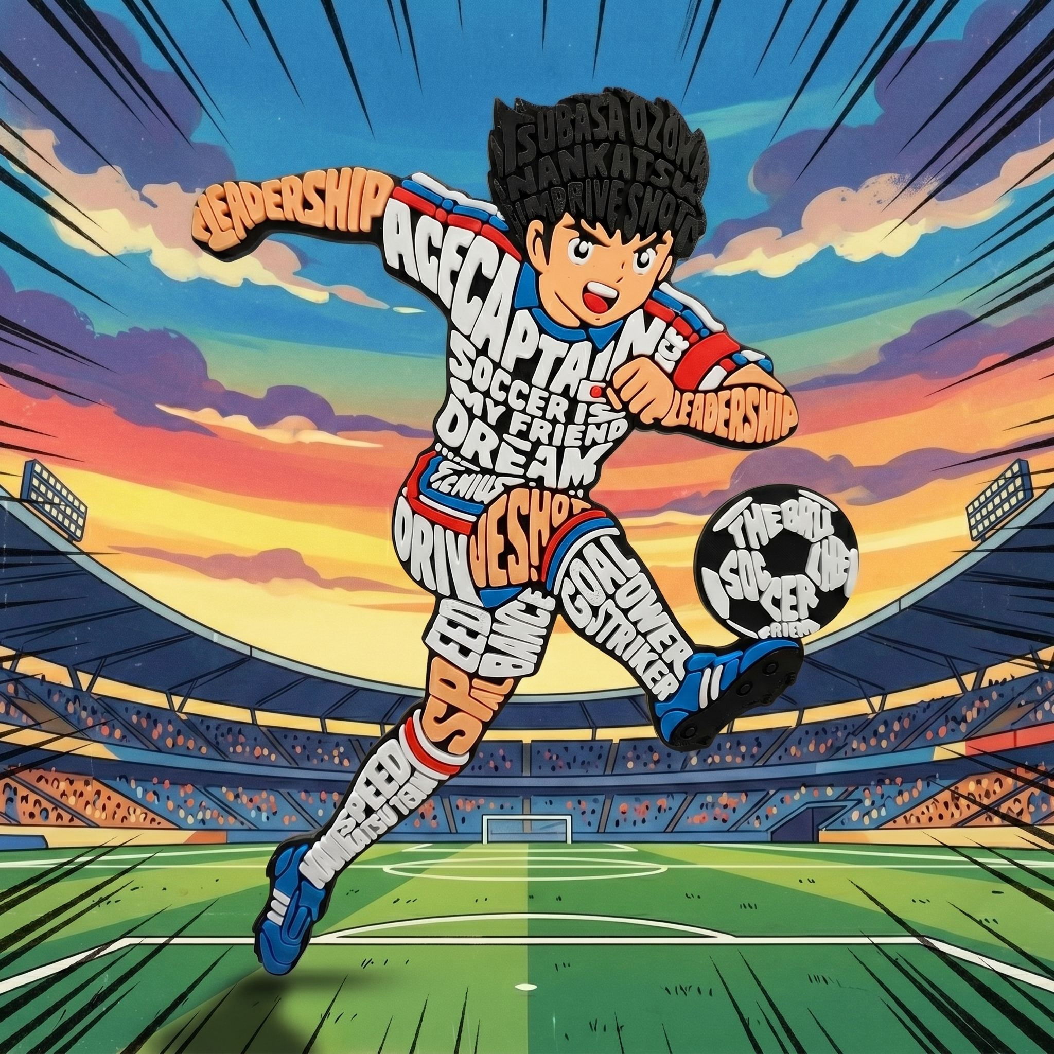 Captain Tsubasa: Tsubasa Ozora - Caligrama