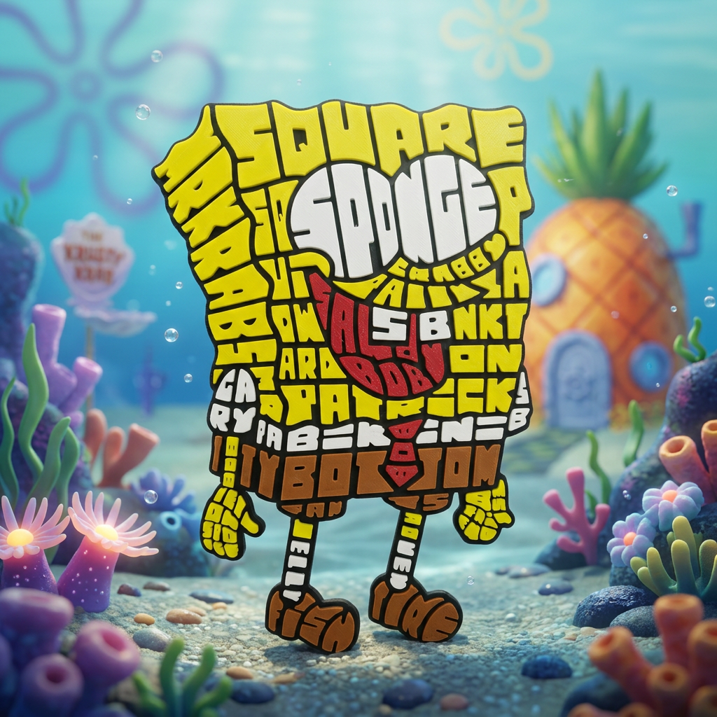 Bob Esponja - Caligrama