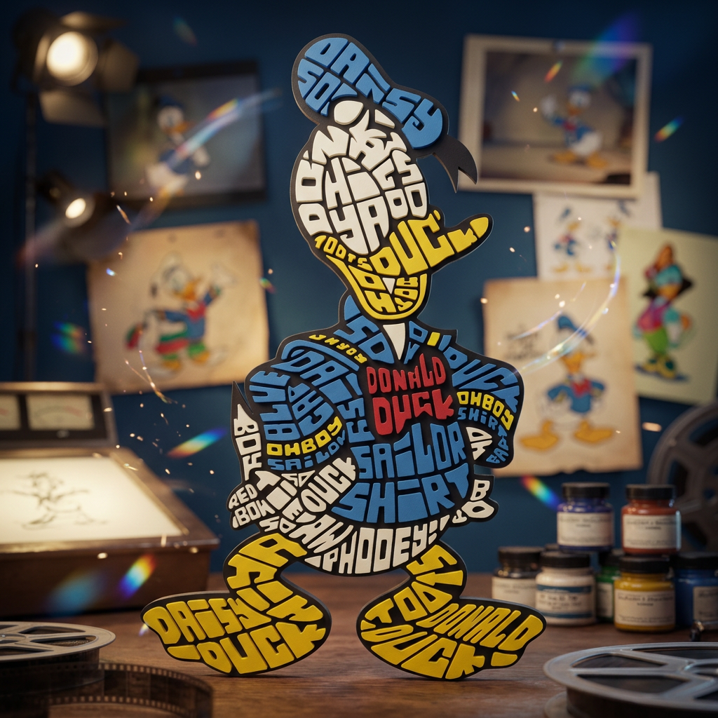 Pato Donald - Caligrama