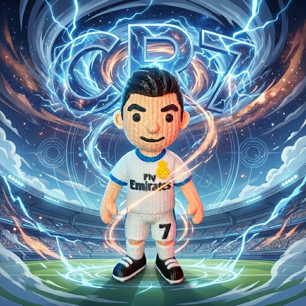 Cristiano Ronaldo - Real Madrid - Estilo crochet